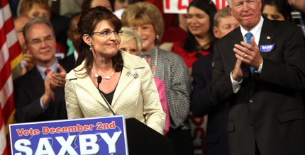 Alaska Governor Sarah Palin campaigned for Georgia Senator Saxby Chambliss last year.